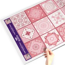 Adesivo De Azulejo Hidráulico Rosa 15x15cm 18un Foto mini 4