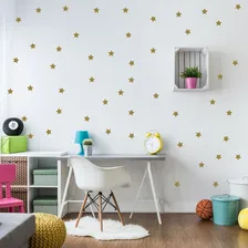 Adesivo De Parede Estrelas 54un Várias Cores Cor Dourado Foto mini  2