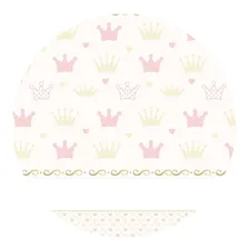 Adesivo De Parede Faixa Decorativa Infantil Coroa 6m X 15cm Cor Rosa Foto  mini 1