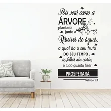 Adesivo De Parede Frases Bíblicas Salmo 1:3 Em Vinil 95x45cm Foto mini 2