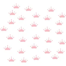 Adesivo De Parede Quarto Infantil Coroa Cor Rosa Foto mini 4