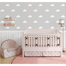 Adesivo De Parede Quarto Infantil Nuvens 20un 10 X 5cm Foto mini  2