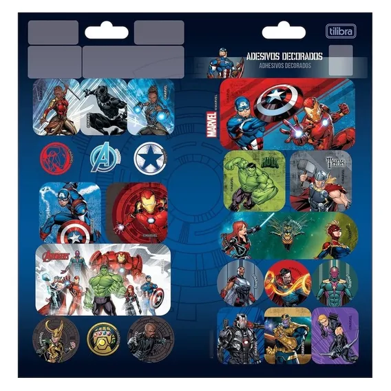 Adesivo Decorado Avangers Duplo - Tilibra Foto 1