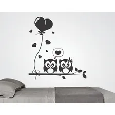 Adesivo Decorativo, Adesivo Quarto Corujas No Galho 84x92cm Foto mini 1