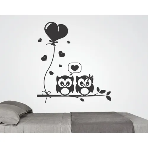 Adesivo Decorativo, Adesivo Quarto Corujas No Galho 84x92cm Foto 1