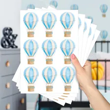 Adesivo Decorativo Balões Azuis Quarto Menino Autocolante Foto  mini 1