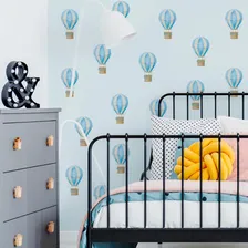 Adesivo Decorativo Balões Azuis Quarto Menino Autocolante Foto mini  2