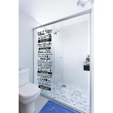 Adesivo Decorativo Banheiro Box Música Ratinho Ratimbum Lava Cor Preto Foto mini 2