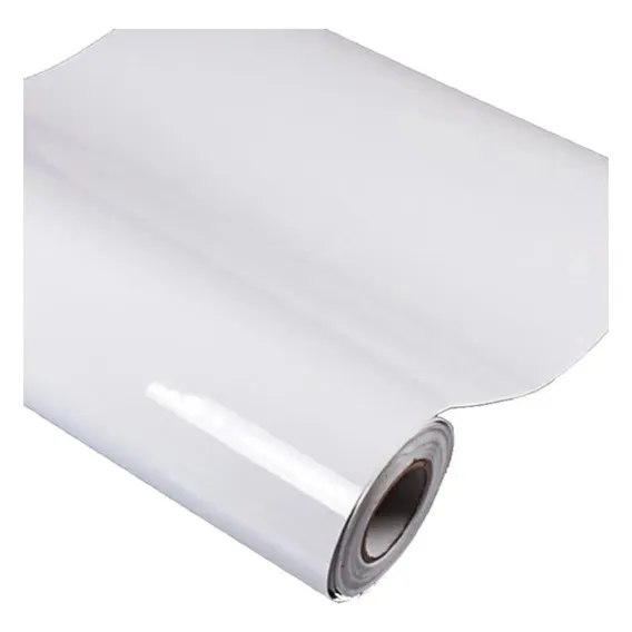 Adesivo Decorativo Branco Brilho Geladeira Moveis 5m X 50cm Foto 1