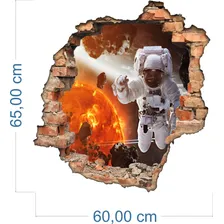 Adesivo Decorativo Buraco 3d Astronauta Foto mini 2