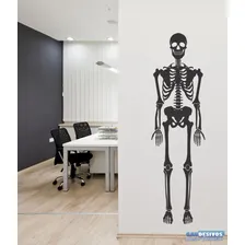 Adesivo Decorativo De Parede Esqueleto Humano Cor Preto Foto  mini 1