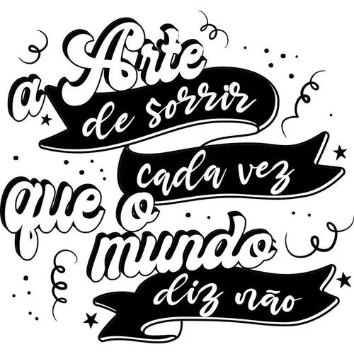 Adesivo Decorativo De Parede Frase A Arte De Sorrir Foto 1