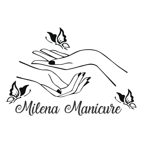 Adesivo Decorativo De Parede Manicure Pedicure Salão Beleza Cor Preto Foto 1