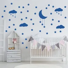 Adesivo Decorativo De Parede Quarto Infantil Nuvens Cor Branco Foto  mini 1