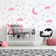 Adesivo Decorativo De Parede Quarto Infantil Nuvens Cor Branco Foto mini  2