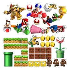 Adesivo Decorativo De Parede - Super Mario Bros Modelo 348 Cor Colorido Foto mini 1