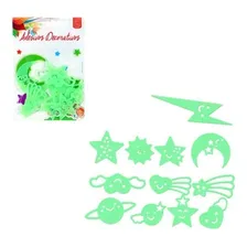Adesivo Decorativo Figuras Que Brilham No Escuro 12 Unidades Foto mini 2