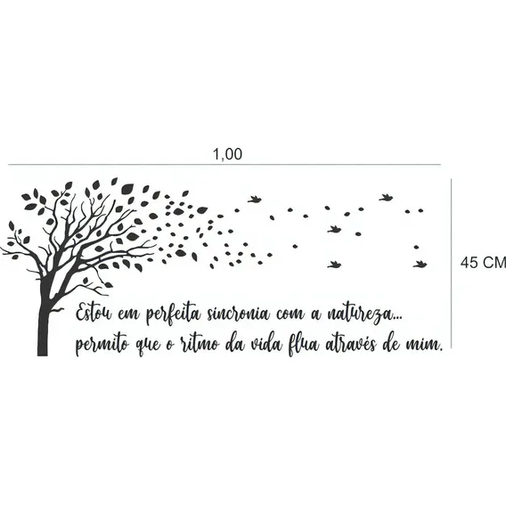 Adesivo Decorativo Frases Parto Humanizado Perfeita Foto 1