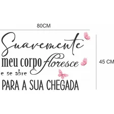 Adesivo Decorativo Frases Parto Humanizado Suavemente Foto  mini 1