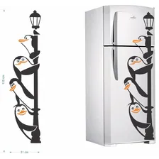 Adesivo Decorativo Geladeira Pinguim Madagascar Cozinha Foto mini 2