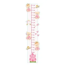 Adesivo Decorativo Infantil Régua Crescimento - Ursinha Rosa Foto mini 1