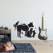 Adesivo Decorativo Parede Animais Cor Preto Foto mini 1