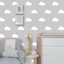 Adesivo Decorativo Parede Nuvens 50un 15x10 Branco Foto  mini 1