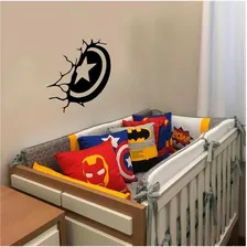 Adesivo Decorativo Parede Quarto Infantil Escudo Capitão Foto mini 3