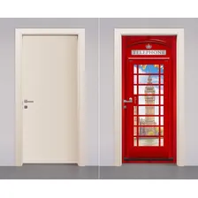 Adesivo Decorativo Porta Cabine Telefonica Londres Big Ben Foto mini 1