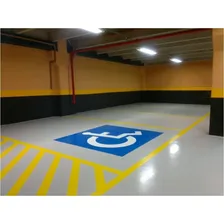 Adesivo Deficiente FĂsico Cadeirante ChĂŁo 100x100cm Cor Azul Foto mini 3