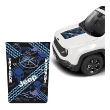 Adesivo Do Cap么 Jeep Renegade 2016/2022 Adesivo Decorativo Cor Azul Foto mini 1