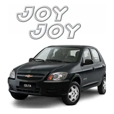 Adesivo Emblema Joy Celta Classic Corsa Resinado Prata Par Cor ADESIVO CELTA PRATA Foto  mini 1