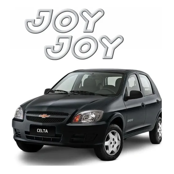 Adesivo Emblema Joy Celta Classic Corsa Resinado Prata Par Cor ADESIVO CELTA PRATA Foto 1