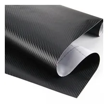 Adesivo Envelopamento Fibra Carbono Preto Fosco - 1m X 30cm Foto mini 1