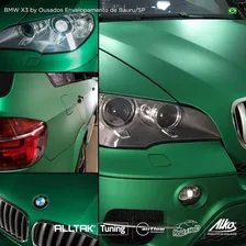 Adesivo Envelopamento Jateado Metalico 1mx1,38m Alltak Cor Verde Metalico (metallic Green) Foto mini 4