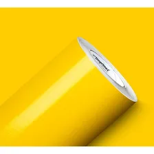 Adesivo Envelopamento Móveis Lavável Amarelo 1mx50cm Cor Envelopamento Amarelo Foto mini 2