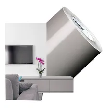 Adesivo Envelopamento Móveis Lavável Cinza Claro 1mx50cm Cor Envelopamento Cinza claro Fosco Imprimax Foto mini 3