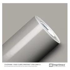 Adesivo Envelopamento Móveis Lavável Cinza Claro 1mx50cm Cor Envelopamento Cinza claro Fosco Imprimax Foto mini 1