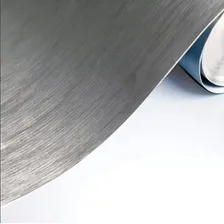 Adesivo Envelopamento Vinil Prata Tipo Inox Aço Escovado 4m Foto mini 1