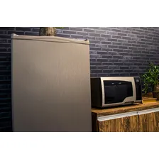 Adesivo Envelopamento Vinil Prata Tipo Inox Aço Escovado 4m Foto mini 4