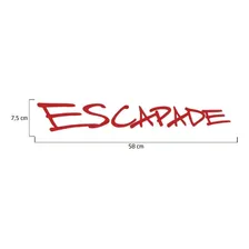 Adesivo Escapade Peugeot 206 Sw Emblema Lateral Vermelho Foto mini 4