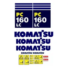 Adesivo Escavadeira Komatsu Pc160lc Pc 160lc Ca-00433 Mq Cor Foto mini 2