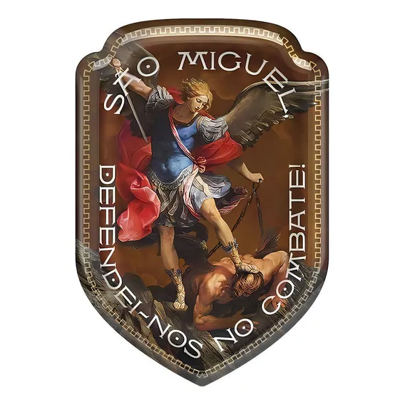 Adesivo Escudo Resinado São Miguel Arcanjo Foto 1