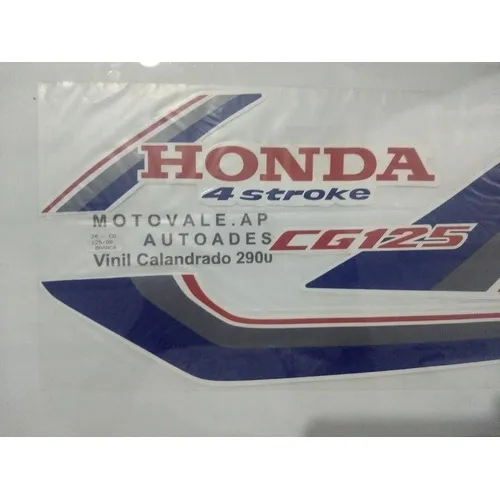 Adesivo Faixa Cg 88 Branca Cor Branco Foto 1