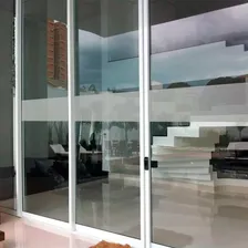 Adesivo Faixa Jateado Segurança Porta De Vidro Anti Trombada Cor Transparente Foto mini 2