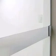 Adesivo Faixa Jateado Segurança Porta De Vidro Anti Trombada Cor Transparente Foto mini 1