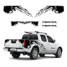 Adesivo Faixa Lateral E Traseira Para Nissan Frontier 20004 Cor Preto Foto mini 2