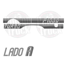 Adesivo Faixa Lateral Ford F1000 1991 Cabine Simples Prata Foto mini  3