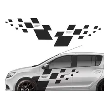 Adesivo Faixa Lateral Para Renault Sandero Sport 13904 Cor Adesivo Faixa Lateral Para Sandero Sport Foto mini 1