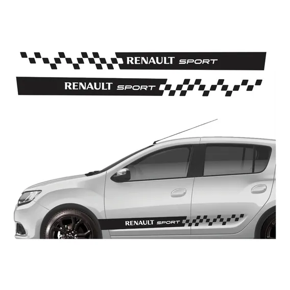 Adesivo Faixa Lateral Para Renault Sandero Sport 13912 Cor ADESIVO FAIXA LATERAL PARA SANDERO SPORT Foto 1